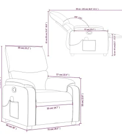 Clearance Massagestoel verstelbaar stof crèmekleurig Zetels