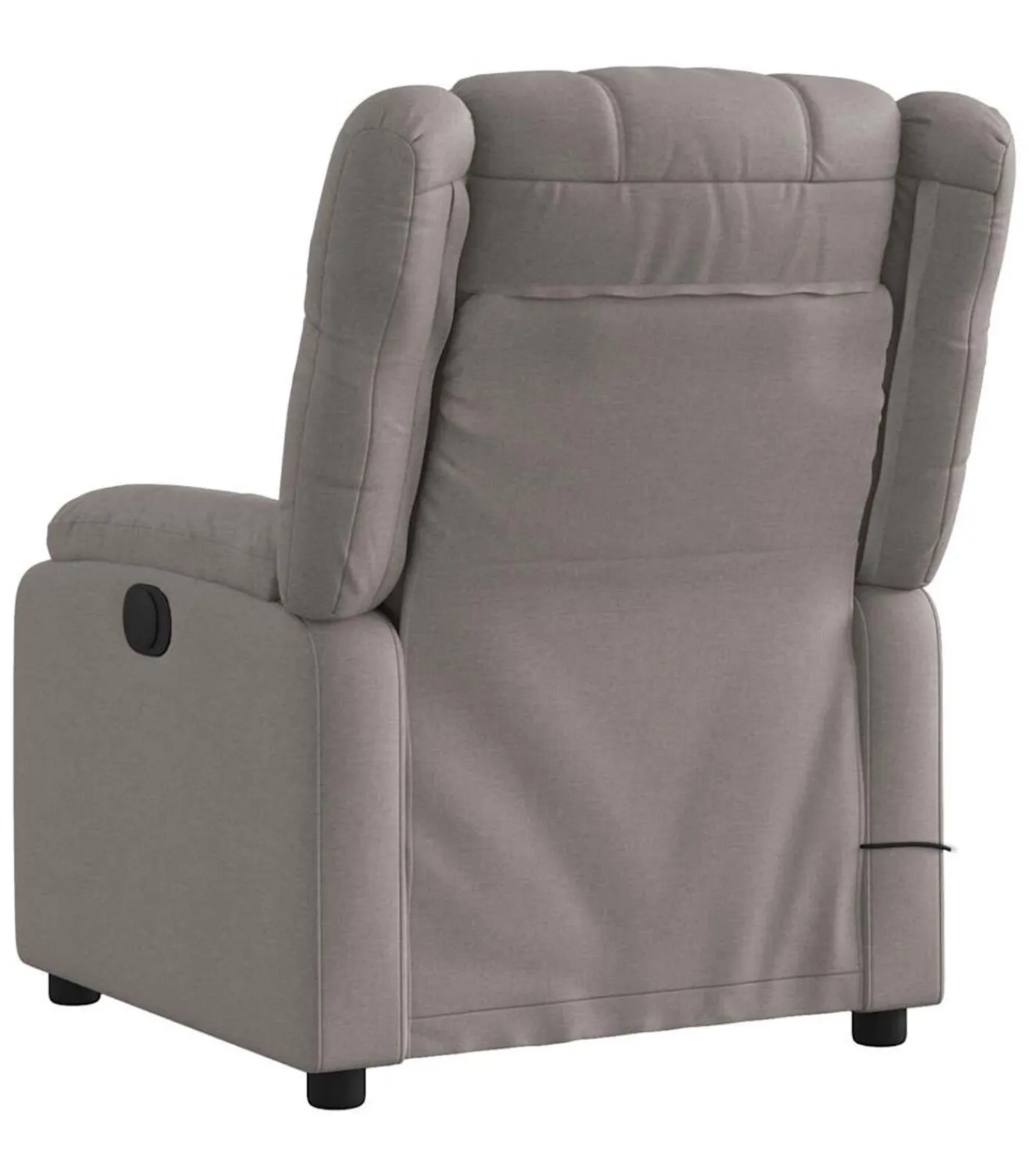 Massagestoel verstelbaar stof taupe Zetels