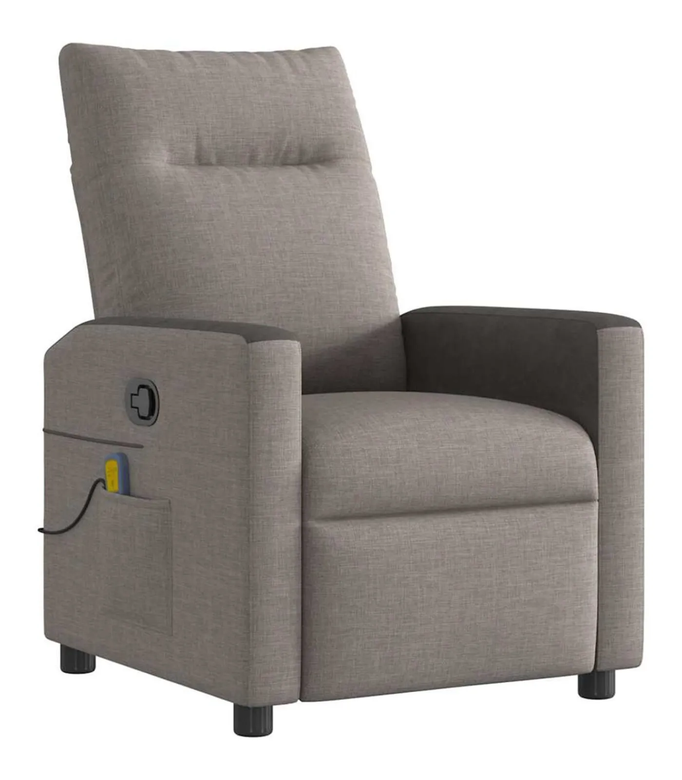 New Massagestoel verstelbaar stof taupe Zetels