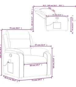 Hot Massagestoel verstelbaar stof zwart Zetels