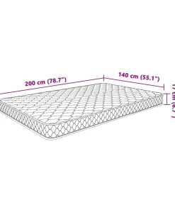 Discount Matras traagschuim 200x140x17 cm Zacht Matrasbeschermer