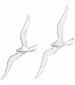 Meeuw 2 pcs Zilver Aluminium Decoratie