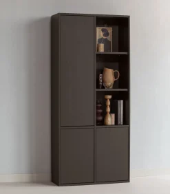 Discount Merel opbergkast - Grenen - Middenbruin - 100x200x44 Meubels