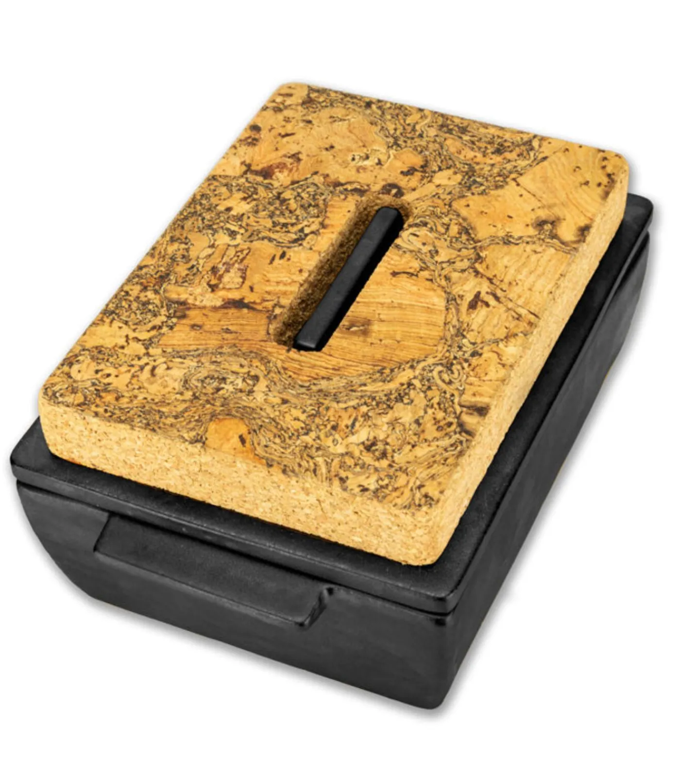 New Met deksel en kurk - Ovenschotel 20x13,5x8,5cm - Zwart Bakken