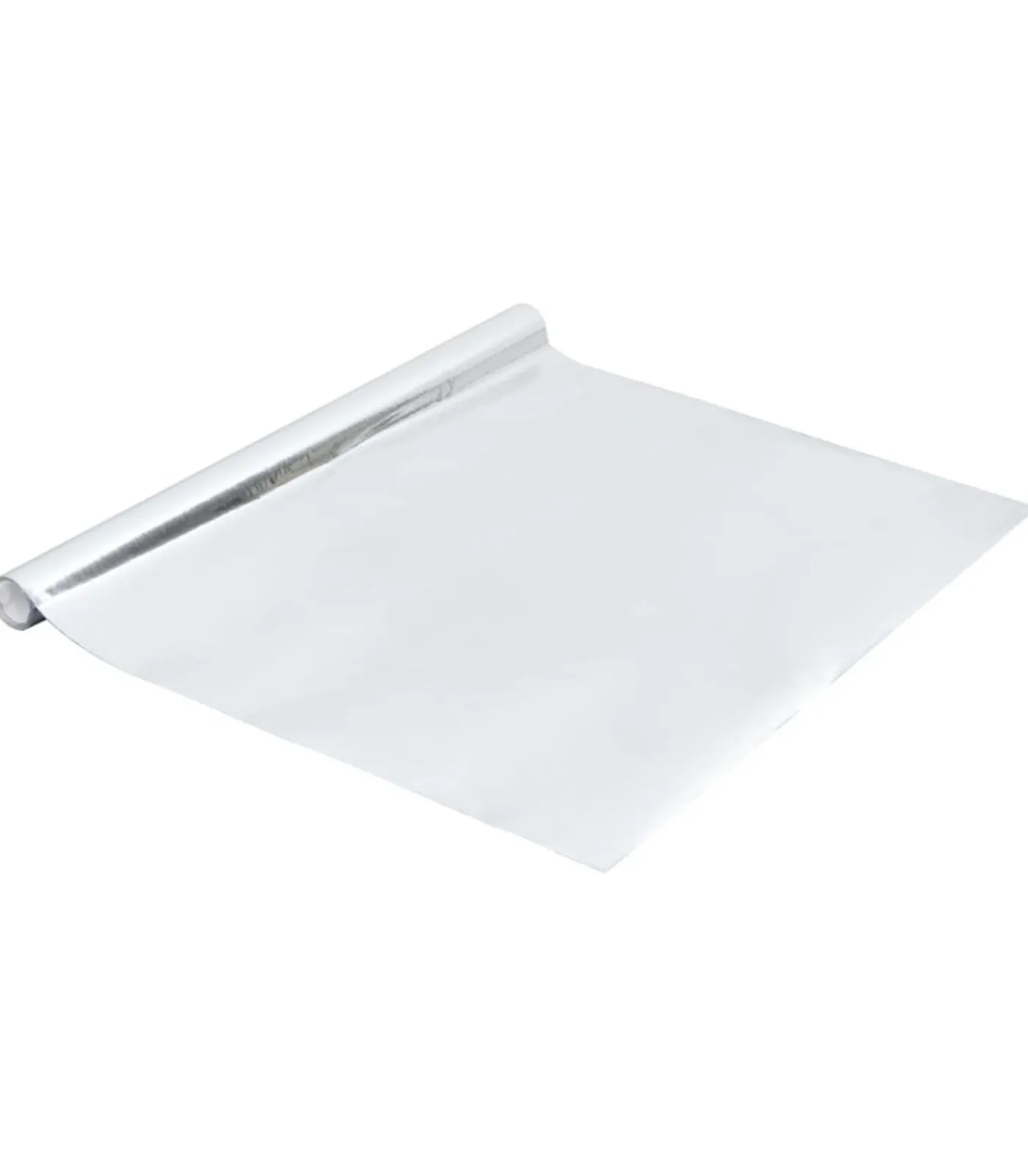 Meubelfolie zelfklevend 500x90 cm PVC hoogglans zilverkleurig Decoratie