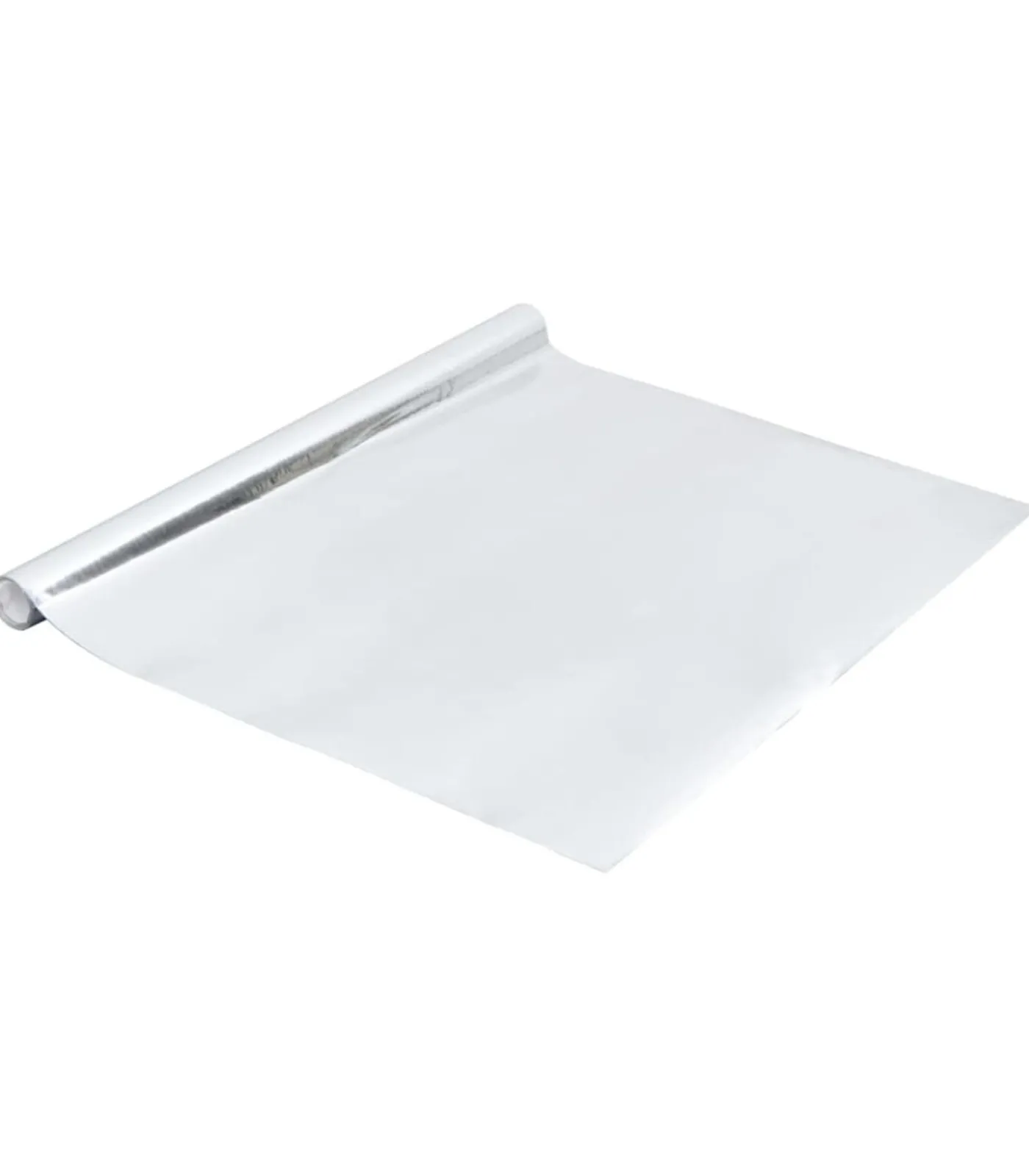 Meubelfolie zelfklevend 500x90 cm PVC hoogglans zilverkleurig Decoratie