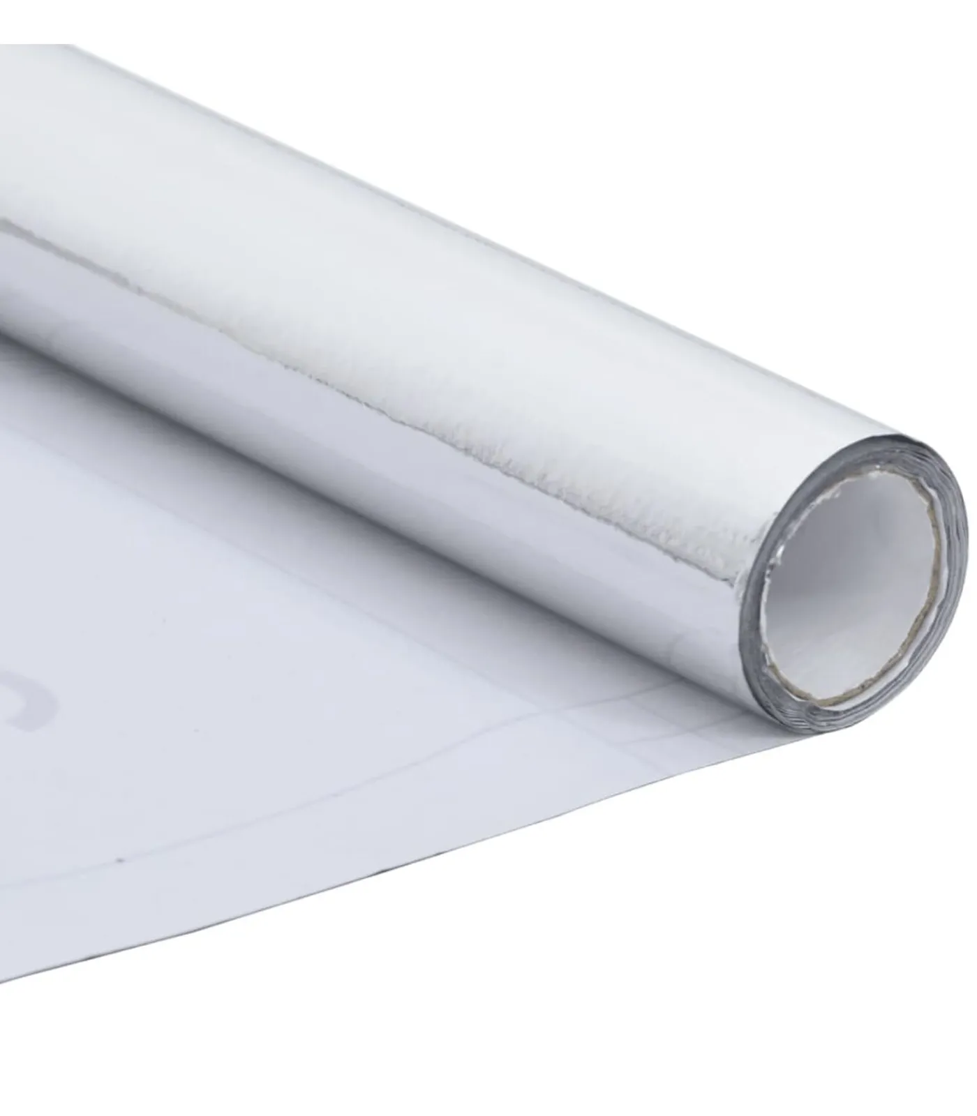 Meubelfolie zelfklevend 500x90 cm PVC hoogglans zilverkleurig Decoratie