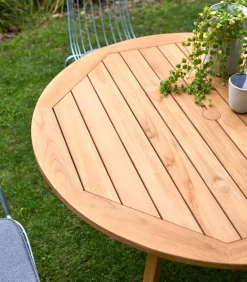 Online Mila - Tuintafel van massief teakhout voor 6 personen. Tuinmeubelen