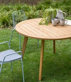 Online Mila - Tuintafel van massief teakhout voor 6 personen. Tuinmeubelen