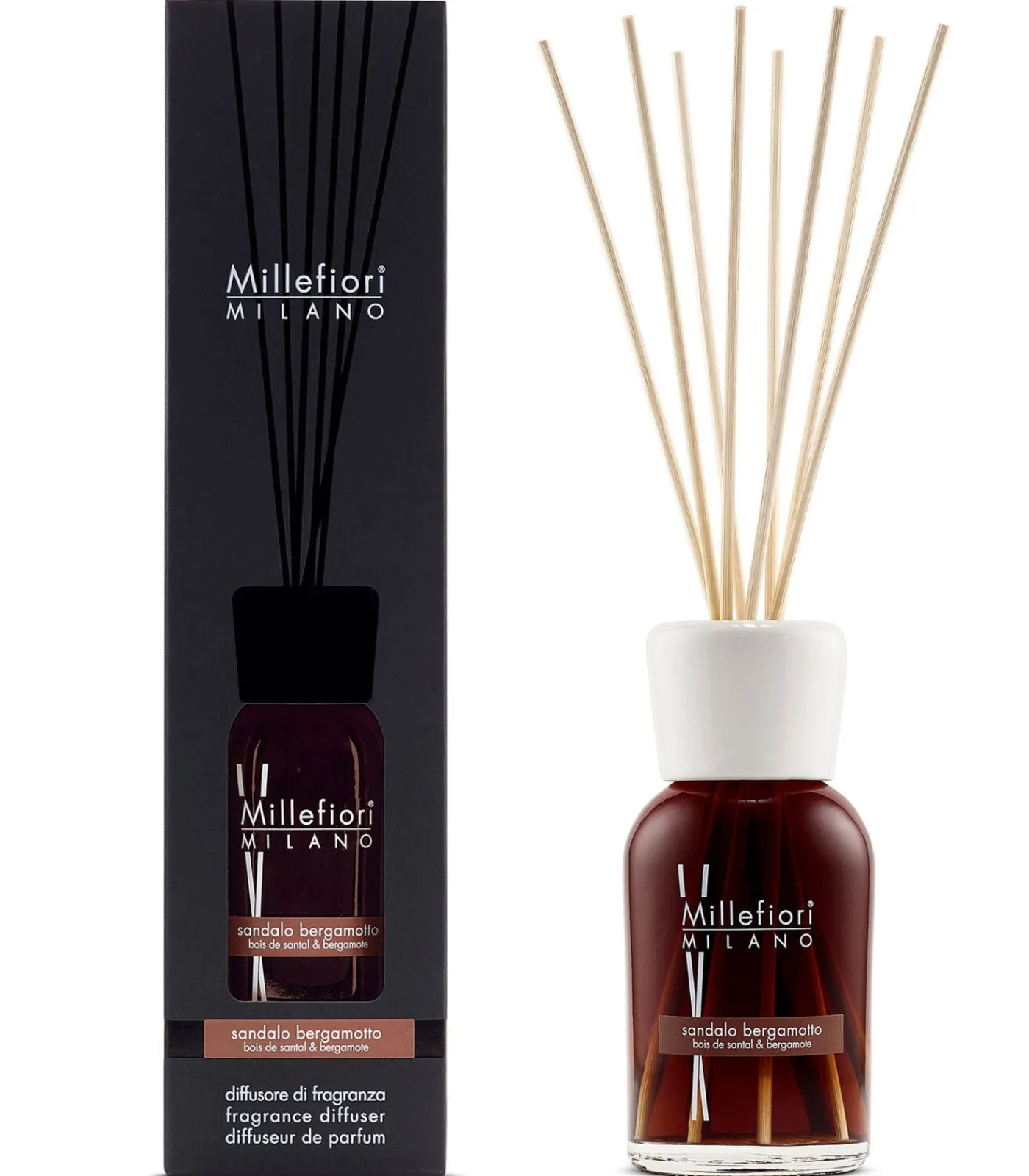 New Milano Reed Diffuser Sandalo Bergamotto 250 ml Huisparfums
