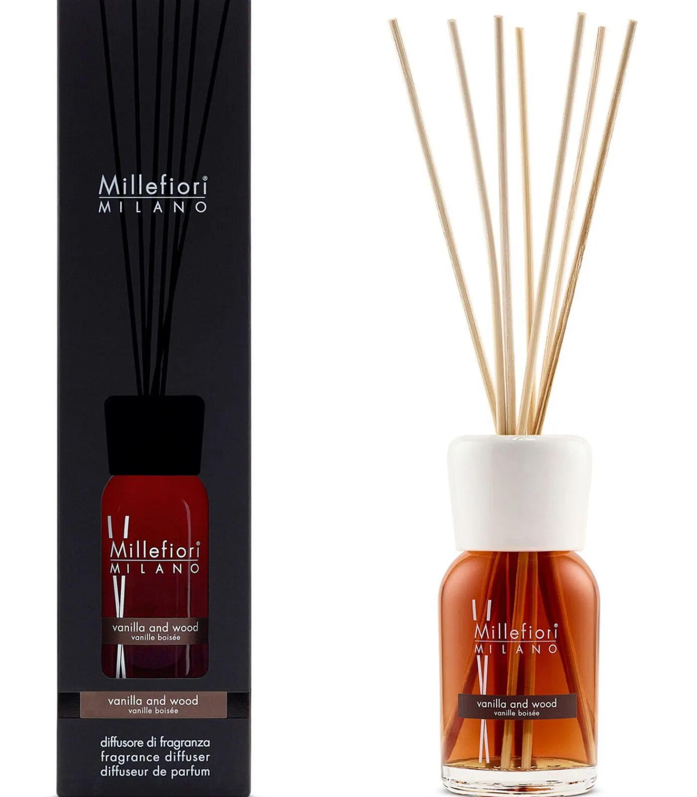 Milano Reed Diffuser Vanilla & Wood 100ml Huisparfums