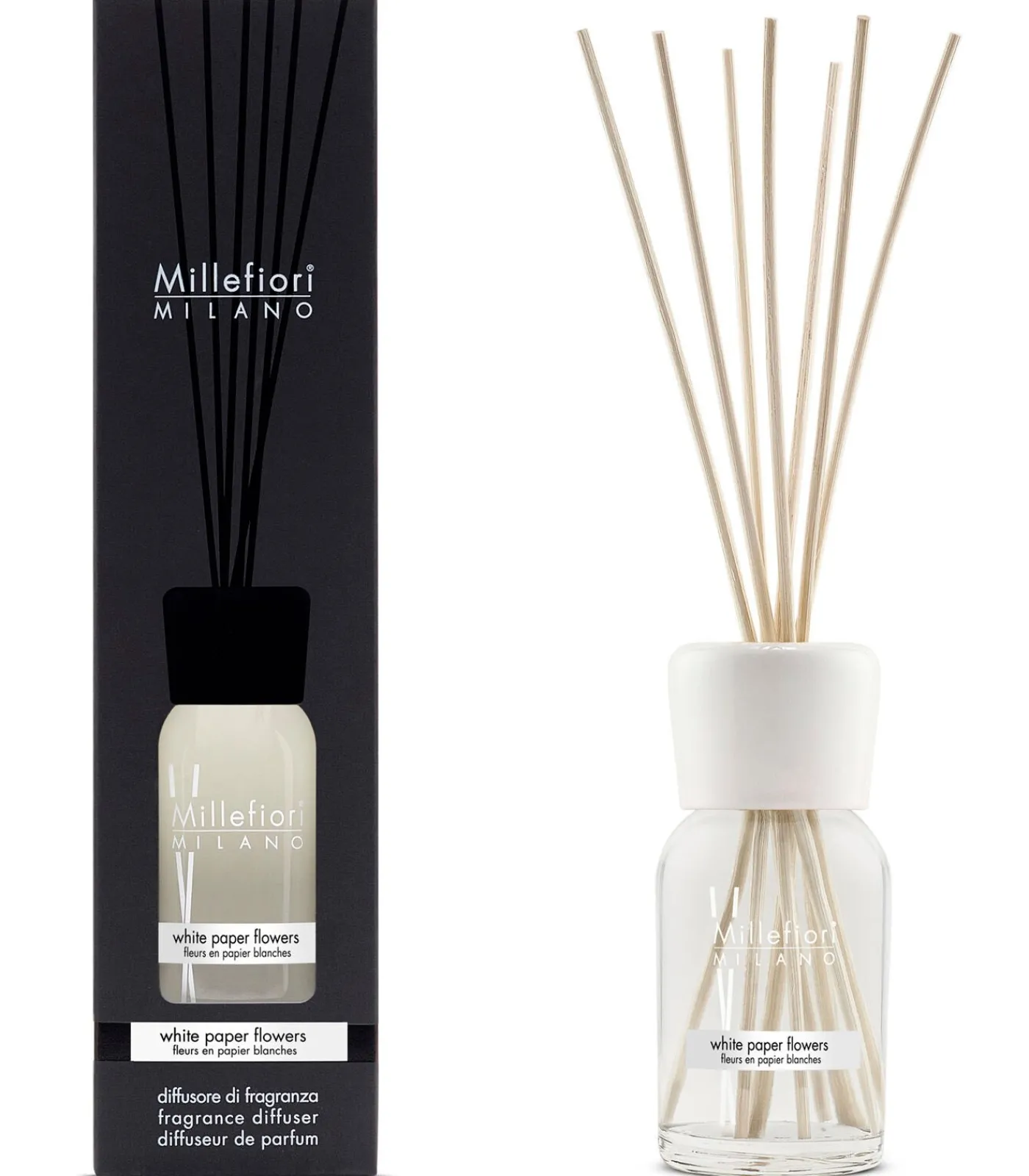 Online Milano Reed Diffuser White Paper Flowers 100ml Huisparfums