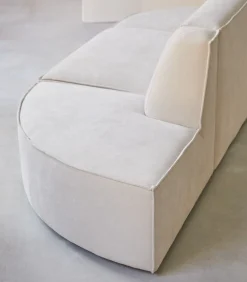 Hot Modulaire Dario 2-zitsbank in beige stof Zetels