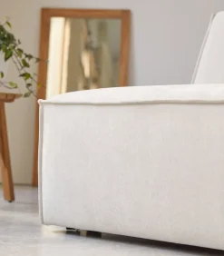 Best Modulaire loungestoel Dario in beige stof Zetels