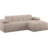 Online Mojo Chaise Longue Bank Rechts - Wollig - Donkerzand Zetels