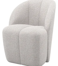 Discount Mojo Draaifauteuil - Bouclé - Ecru Melange - 75x68x77 Zetels