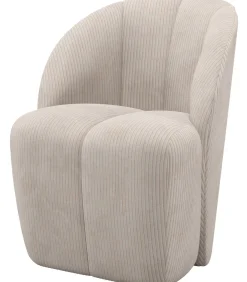 Sale Mojo Draaifauteuil - Ribstof - Ecru - 75x68x77 Zetels