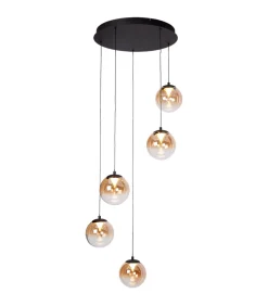 Best Monza 5 - Hanglamp - Zwart Hanglampen