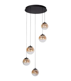 Best Monza 5 - Hanglamp - Zwart Hanglampen