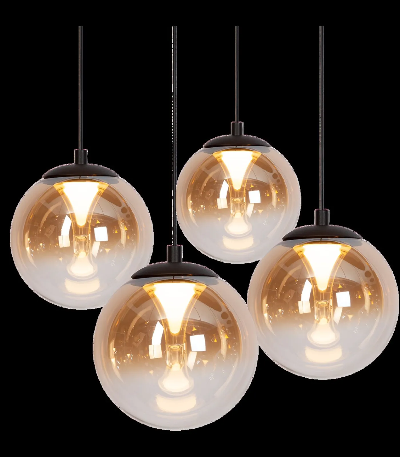 Clearance Monza 7 - Hanglamp - Zwart Hanglampen