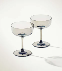 Mousserende wijn/chamapgneschaal,Set2dlg Like Smoke Glazen & Karaffen