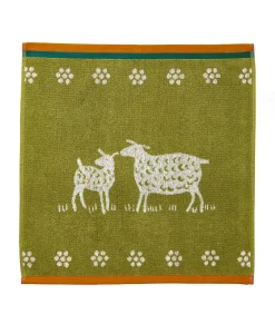 Clearance Mouton - Badstof keukenhanddoek van katoenen jacquard met print 50 x 50 cm Keuken- & Tafellinnen