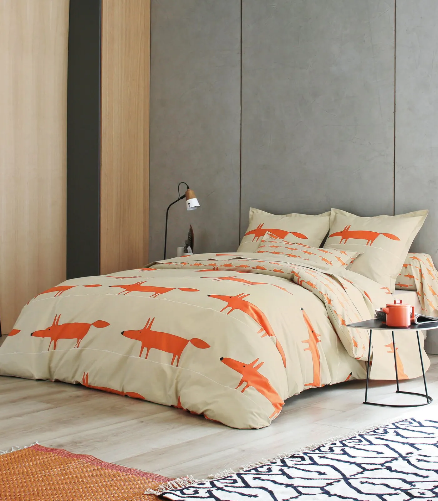 Outlet MR FOX Mandarine - Laken Perkaal Katoen Lakens