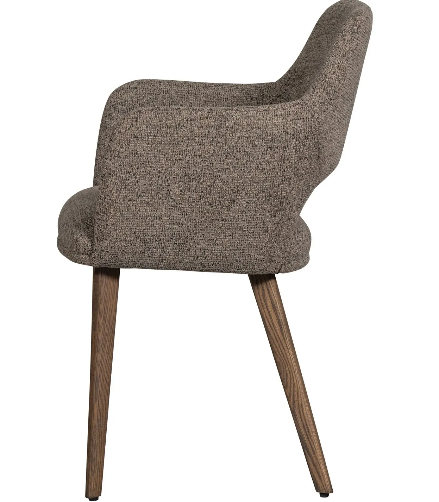 Online Murat Eetkamerstoelen Houten Bruine Poot - Taupe - Set van 6 Stoelen
