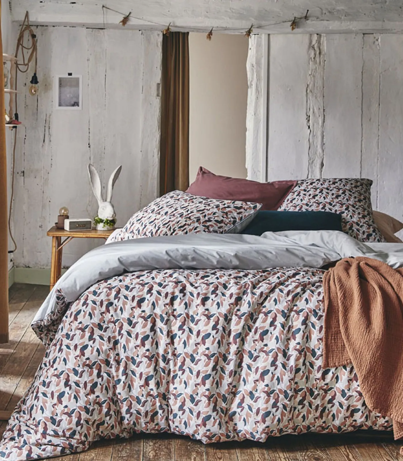 Best Murmure - Dekbedovertrek in katoen perkal met print 240x220cm Dekbedovertrekken