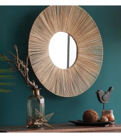 Hot Natuurlijke rotan spiegel van 60 cm Spiegels