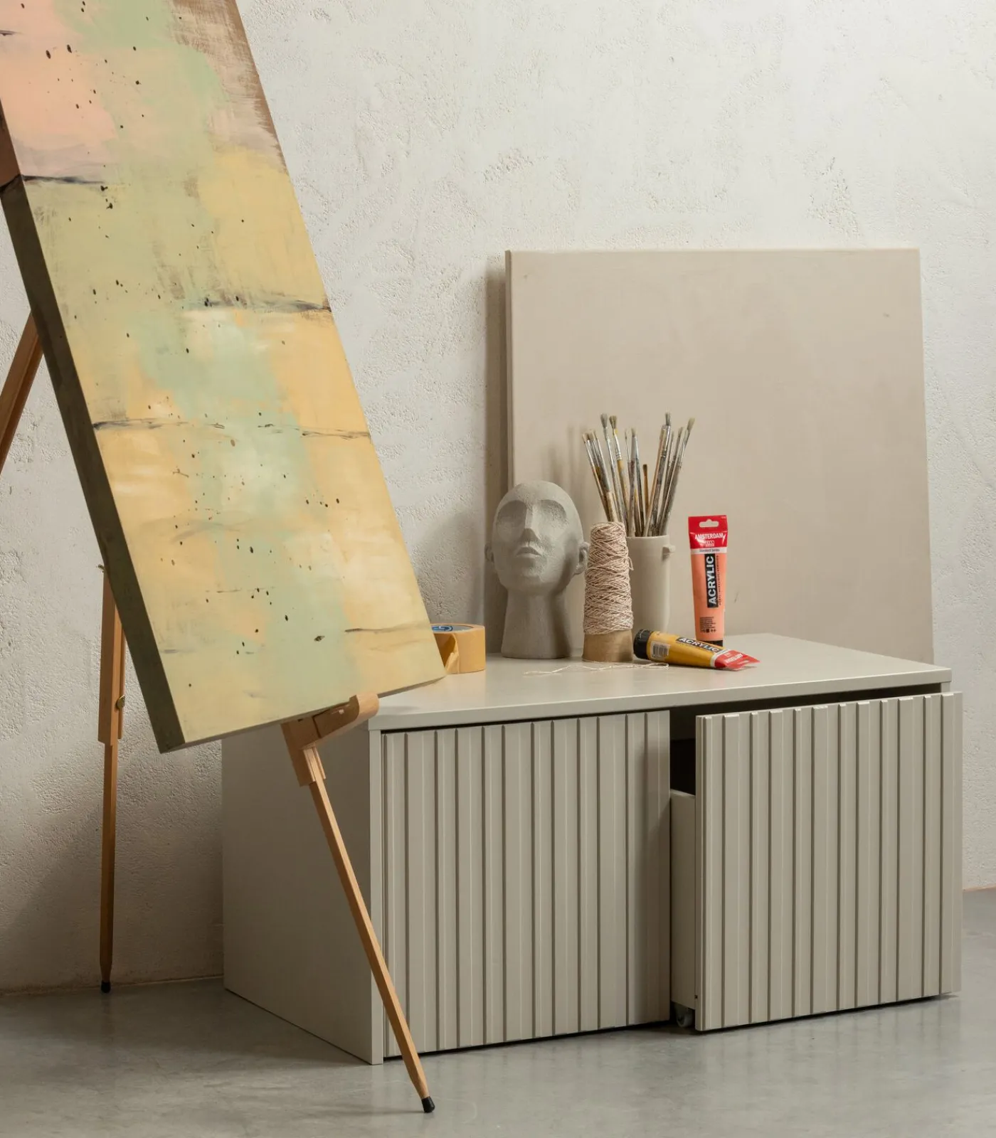 Hot New Gravure Kistbank - Grenen - Dust - 40x88x50 Organiseren