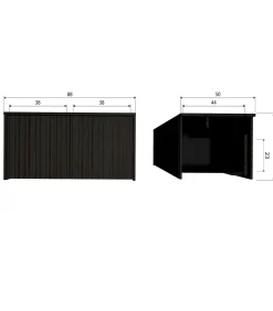 Hot New Gravure Kistbank - Grenen - Dust - 40x88x50 Organiseren