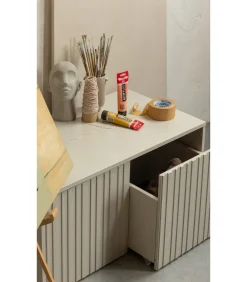 Hot New Gravure Kistbank - Grenen - Dust - 40x88x50 Organiseren