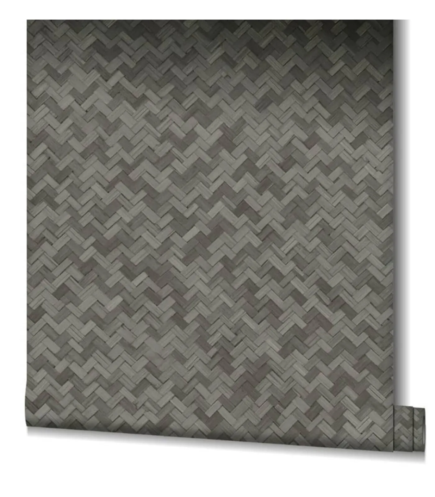 Sale Behang Botanica Rattan Wickerwork zwart en grijs Decoratie