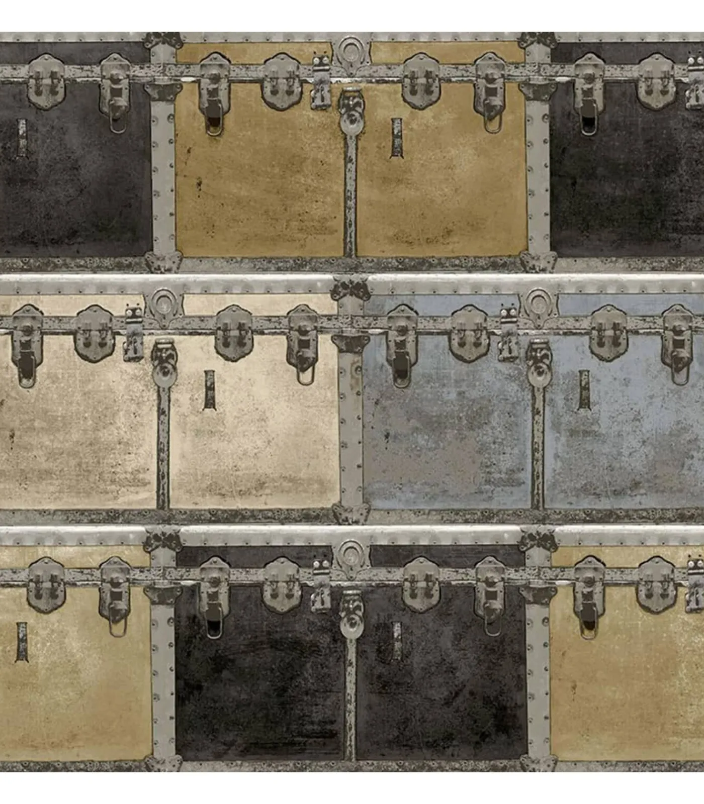 Discount Behang Friends & Coffee Boxes and Locks metallic en Decoratie