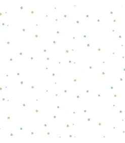 Hot Behang Mondo baby Little Stars blauw en wit Decoratie