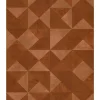 Hot Behang Topchic Graphic Shapes Facet metallic oranje Decoratie