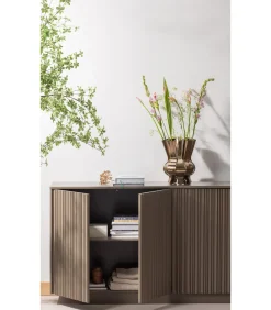 Nova Dressoir 200 cm - Grenen - Truffel Bruin - 85x200x40 Meubels