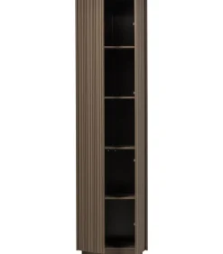 Clearance Nova Hoge Kast - Grenen - Truffel Bruin - 215x67x40 Meubels