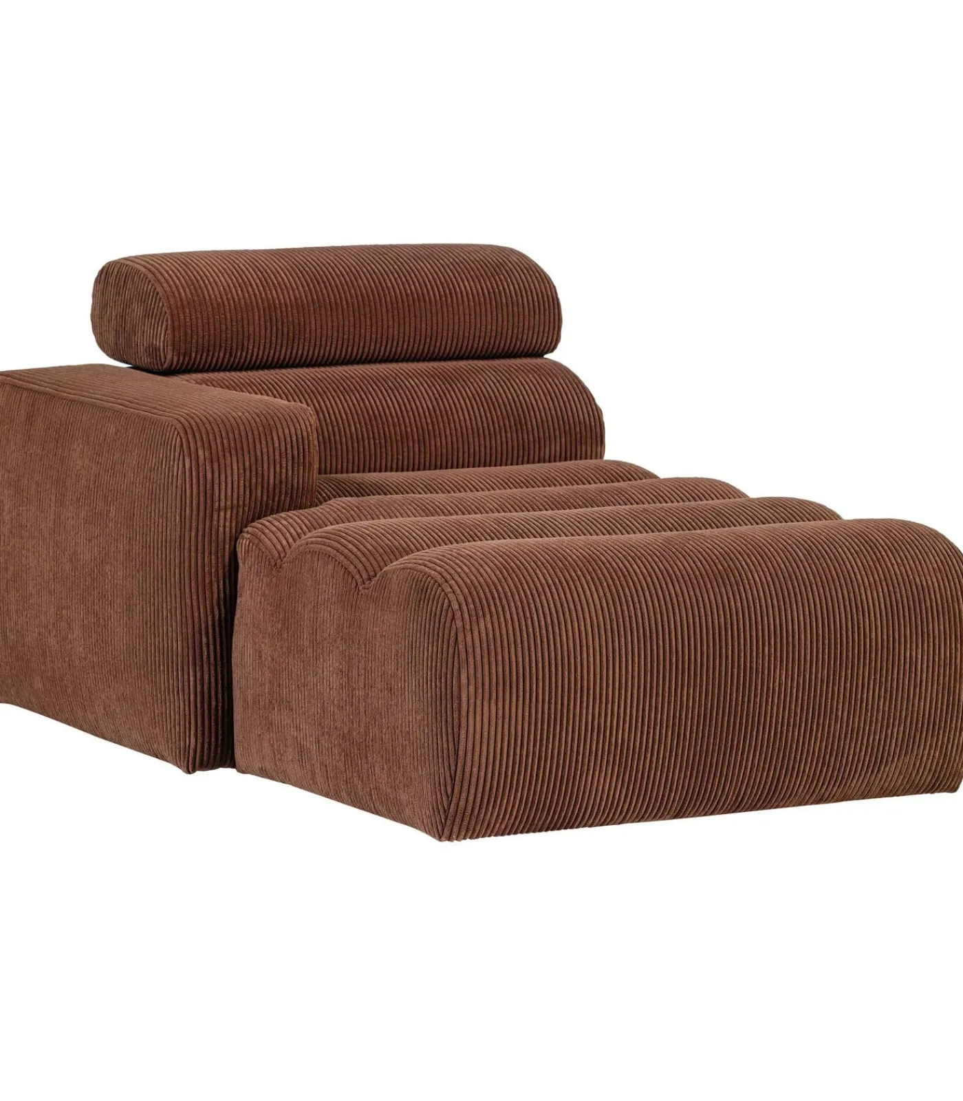 Best Novi Chaise Longue Element Arm Links - Ribstof - Terra Zetels