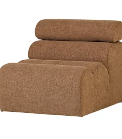 Clearance Novi 1-Zits Element Bank - Polyester - Karamel Bruin Zetels