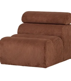 Sale Novi 1-Zits Element Bank - Ribstof - Terra - 86x82x113 Zetels