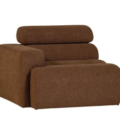 Clearance Novi 1-Zits Element Bank Arm Links - Polyester - Mokkabruin Zetels