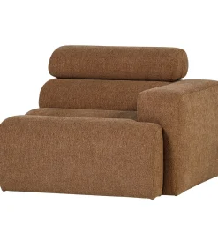 Discount Novi 1-Zits Element Bank Arm Rechts - Polyester - Karamelbruin Zetels