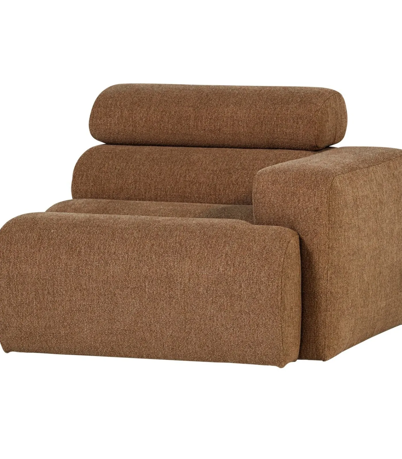 Discount Novi 1-Zits Element Bank Arm Rechts - Polyester - Karamelbruin Zetels