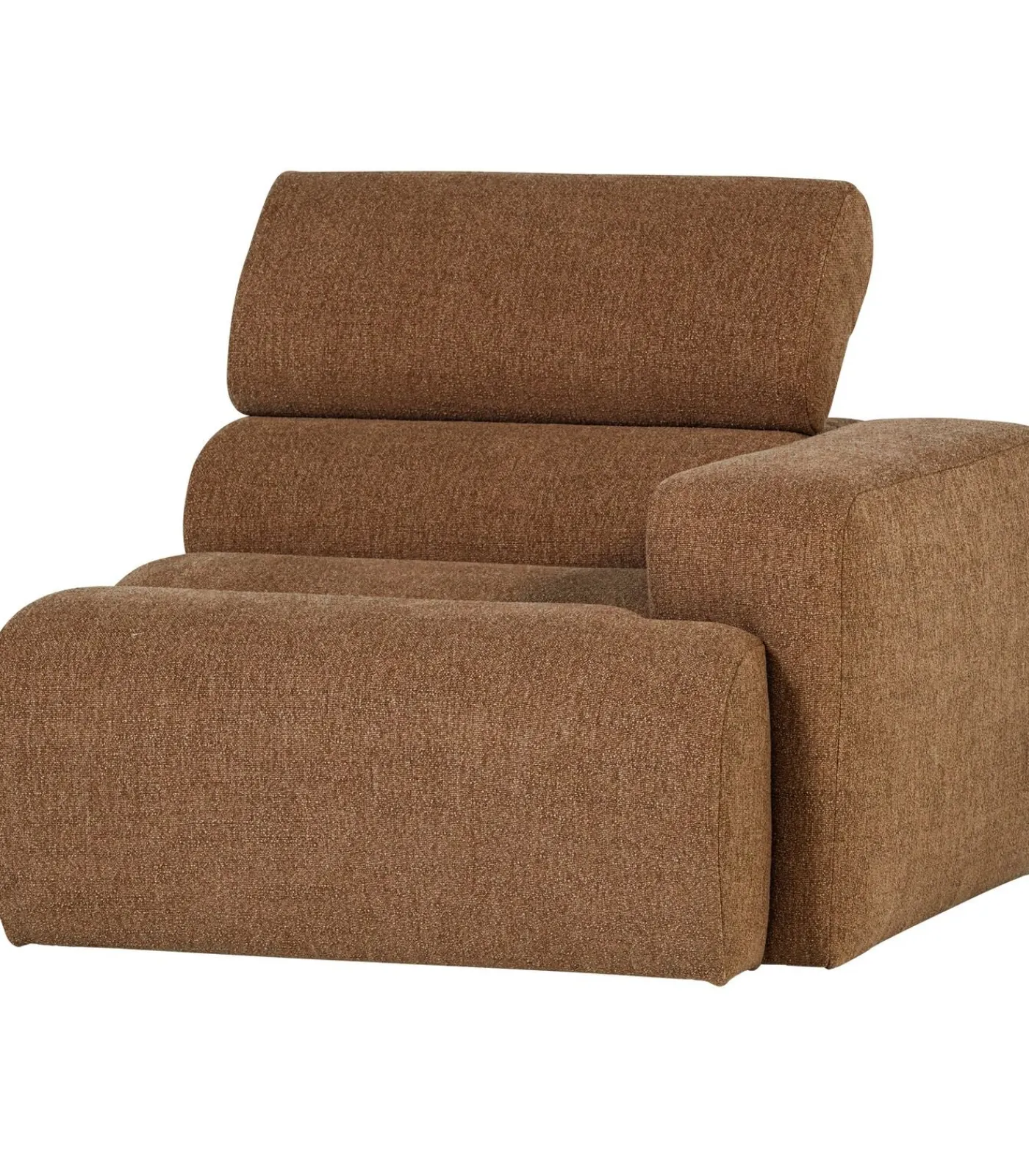 Discount Novi 1-Zits Element Bank Arm Rechts - Polyester - Karamelbruin Zetels