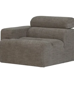 Best Novi 1-Zits Element Bank Arm Links - Polyester - Grijs Melange Zetels