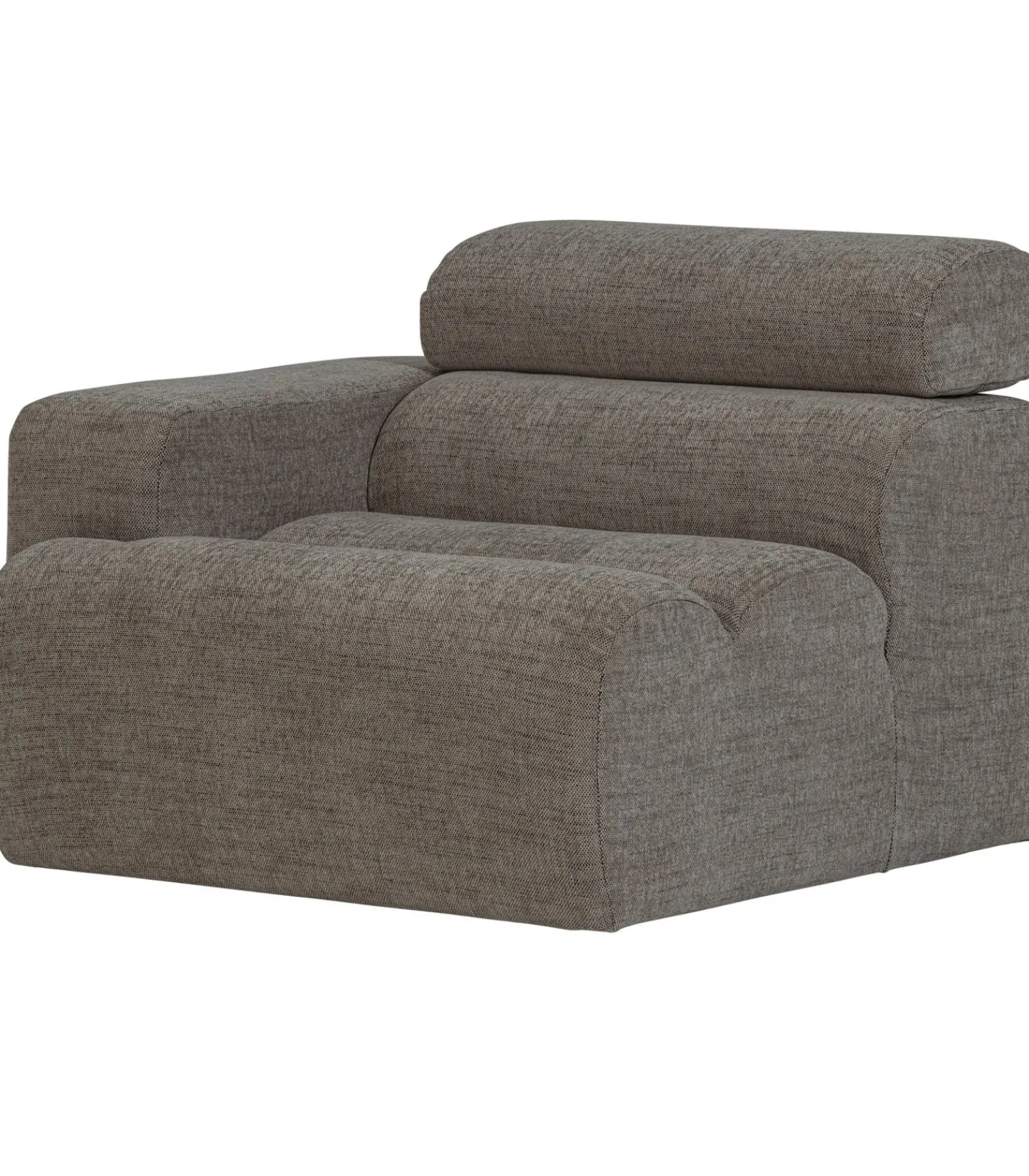 Best Novi 1-Zits Element Bank Arm Links - Polyester - Grijs Melange Zetels