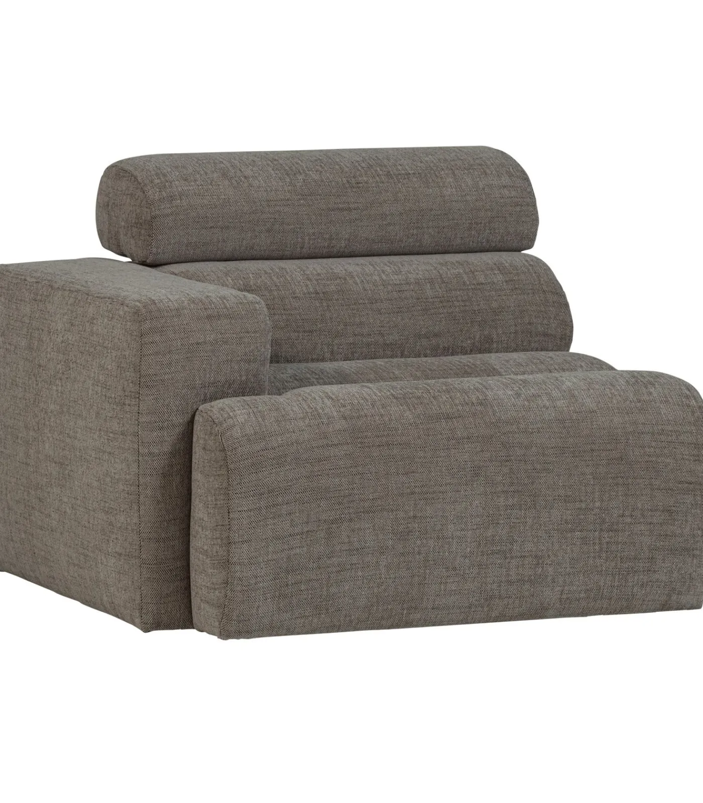 Best Novi 1-Zits Element Bank Arm Links - Polyester - Grijs Melange Zetels