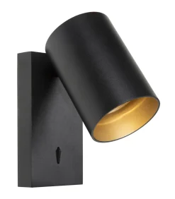 Clearance Nuo - Wandlamp - Zwart Muurverlichting